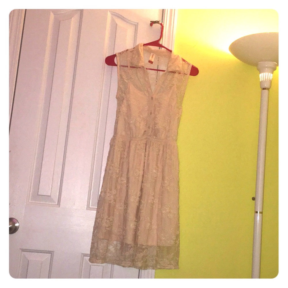 Cream lace dress